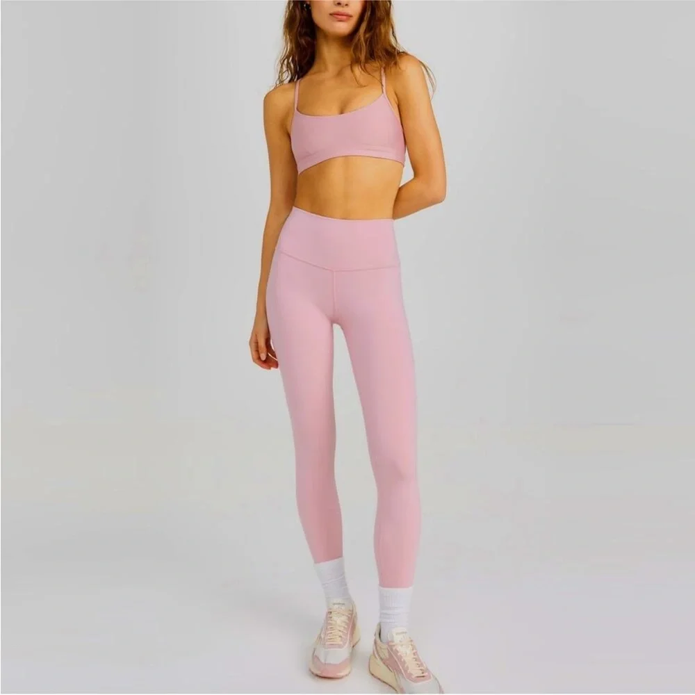 Alo Yoga High-Waist Airfresh Legging soft baby ballet pink XS